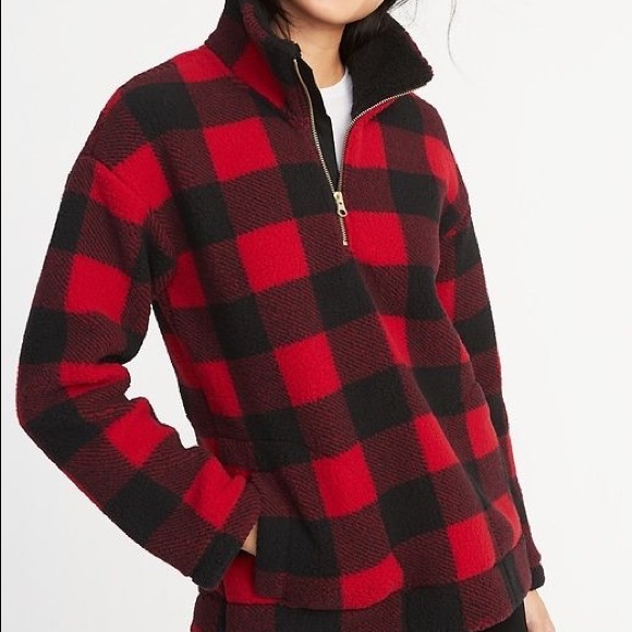 sherpa pullover old navy